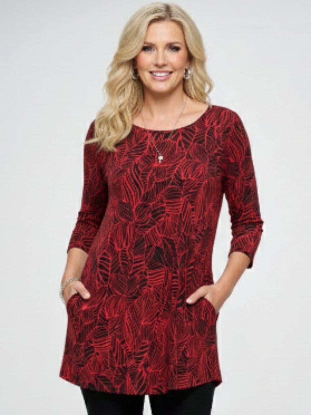 Jostar Round Neck 3/4 Sleeves Tunic